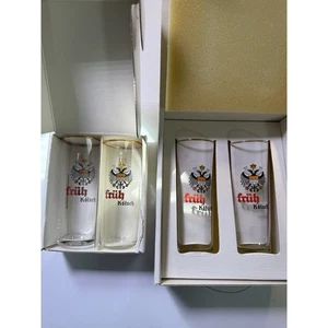 SELTEN KOLSCH FRUH Glas 4er Set Kölner Adler Wappen 0,2 Liter Rastal - Bild 1 von 4