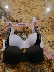 💕Juicy Couture "2PACK" Bling Bras (34B)💕 - Picture 1 of 2