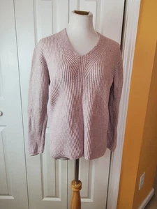Women’s Madewell Sweater  Pullover Merino Wool Size Medium Mauve - Picture 1 of 8