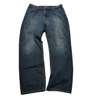 Lucky Brand Jeans Mens 36x32 Blue 181 Relaxed Straight Zip Fly Medium Wash Denim - Image 1 of 4