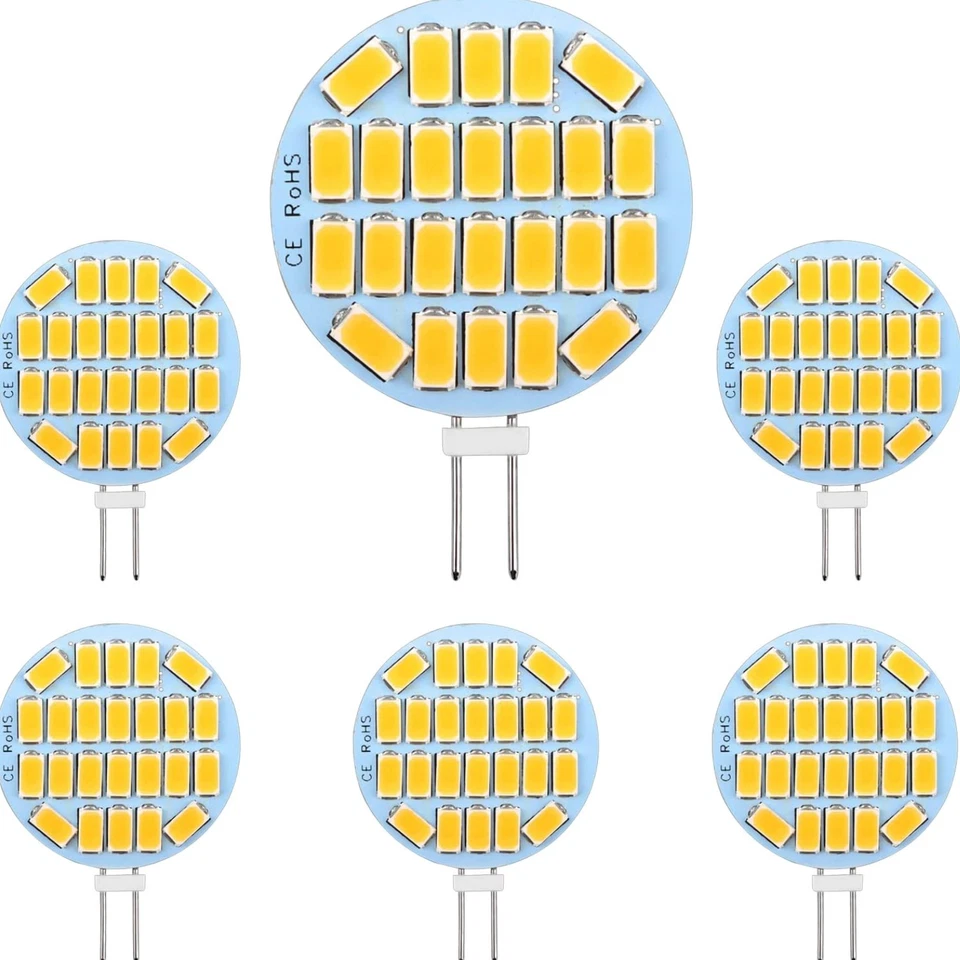 LED G4 3W Lampe, 300LM, Warmweiß, AC/DC 12-24V, Nicht dimmbar, 6er Pack - Bild 1 von 2