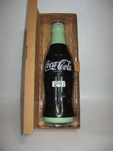 Vintage Coca Cola Contour Bottle Musical and Talking Wall Clock - Picture 1 of 9