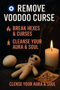 Eliminar la maldición vudú 🔥 Romper hexágonas, magia negra inversa y ritual de limpieza del aura  - Imagen 1 de 1
