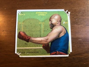 RARE  1910 T218 Jack Johnson Hassan Cigarettes Side View Low Grade Nice Color - Picture 1 of 4