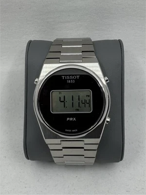 * Tissot PRX Quatrz Digital Black Dial Men's Watch T1374631105000 - Image 1 of 4