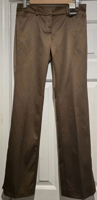 NWT Women's New York & Co City Stretch Brown Skinny Dress Pants Size 2 - Image 1 of 4