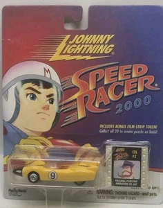 Johnny Lightning Speed Racer 2000 Yellow w/Film Strip CEL#7 Item #355-00 NIP MOC - Picture 1 of 4