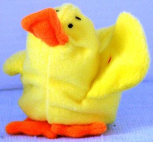 McDonald's McD Ty TEENIE BEANIE Baby 1997 #9 QUACKS the DUCK No PAPER Tag - Picture 1 of 2
