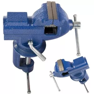 TISCHSCHRAUBSTOCK AUS GUSSEISEN 360° DREHBAR MIT PROFESSIONELLEM AMBOSS SCHLO... - Bild 1 von 4