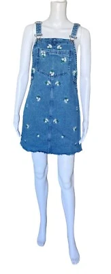 Vestido con tirantes Divided H&M para mujer talla 4 bordado de mezclilla azul Foto 1 de 4