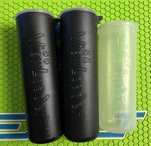 VIEWLOADER ATTITUBE PAINTBALL PODS- (2) 104 RD CAPCITY VINTAGE +(1)CLEAR 100 RD - Picture 1 of 8