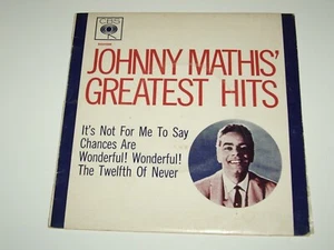 JOHNNY MATHIS *RARE OZ 7" E.P. 45 ' GREATEST HITS ' 1965 VGC - Picture 1 of 2