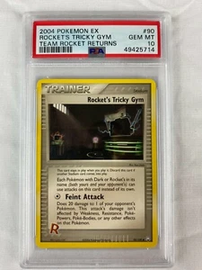 PSA 10 Gem Mint Rocket's Tricky Gym 2004 EX Team Rocket Returns #61 - Picture 1 of 1