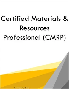 Certified Materials & Resources Professional CMRP - Picture 1 of 1