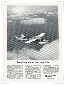 Anuncio impreso Cessna Skymaster avión sentado en el lado sombreado anuncio vintage 1968 - Imagen 1 de 4
