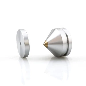 4x Hi-Fi Speaker Isolation Stand Feet Pad Amp Aluminium Alloy Spikes Cone Pad - Picture 1 of 10
