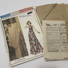 VOGUE Paris Original LANVIN UNCUT Sewing Pattern Size 10 1147 Misses' Toga Dress