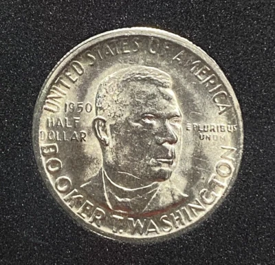1950 S Booker T Washington 50C Choice Condition Everslab Case - Image 1 of 2