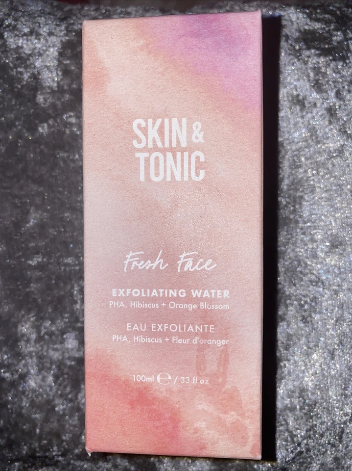 Skin & Tonic Fresh Face Exfoliating Water Hibiscus & Orange Blossom 100ml BNIB - Image 1 of 1