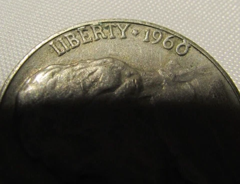 1960 D Error Triple Cud Jefferson Nickel Nice Estate Find Cover