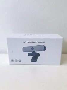 HD 1080P Webcam S2 with Microphone, Full HD Streaming Web Camera - New - Picture 1 of 3