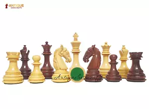 3.8" Columbian Knight Luxury Staunton Chess Pieces Only- RoseWood & Boxood - Picture 1 of 4