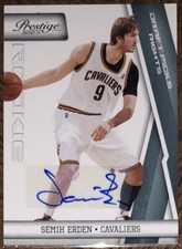 2010-11 PANINI PRESTIGE DRAFT PICK RIGHTS SEMIN ERDEN ROOKIE AUTO CARD 140/199