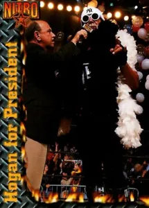 Carta Wrestling Vintage 1999 Topps WCW/nWo Nitro #67 Hulk Hogan per il Presidente - Foto 1 di 2
