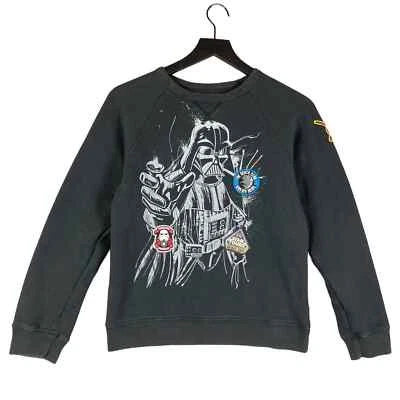 Star Wars Darth Vader Boys Sweatshirt Pullover Disney Parks Crewneck Large Gray - Image 1 of 4
