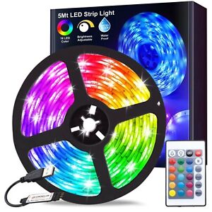 USB 1m LED Strip Lights RGB with Remote Control Set Kit SMD 5050 Color Changing