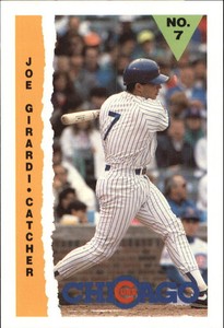 1990 Cubs Marathon #8 Joe Girardi OVERSIZED
