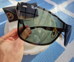 Occhiali da sole Ray Ban 'RB 3384 006/71 senza montatura' neri retrò Made in Italy ***RARI - Foto 1 di 16