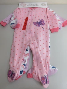 Paquete de 3 monos Koala Baby talla 9M - rosa (nuevo con etiquetas) - Imagen 1 de 6