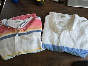 American Eagle Hombre Seriously Suave Abotonada Manga Corta Camisas XXL Lote de 2 - Imagen 1 de 24