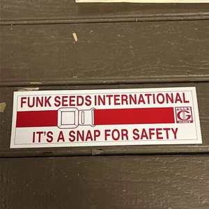 Vintage Funk's G Hybrid Bumper Sticker | New Old stock NOS - Snap For Safety - Picture 1 of 6