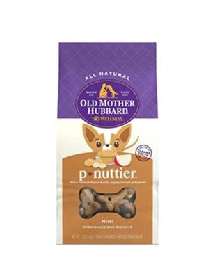 Old Mother Hubbard by Wellness Classic P-Nuttier Natural Dog Treats, Crunchy