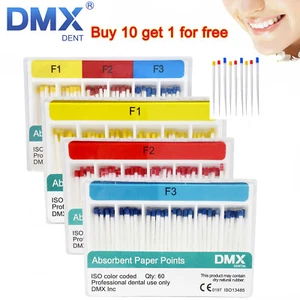 DMXDENT Dental Endodontic Absorbent Paper Points Tips Taper .06 F1 F2 F3 - Picture 1 of 9