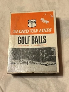 VINTAGE ALLIED VAN LINES GOLFBÄLLE 4 Hüllen von 3 in OVP NEW OLD STOCK - Bild 1 von 7