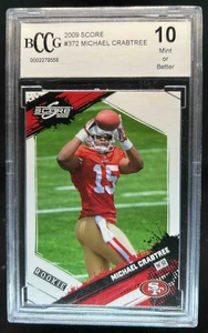 2009 Panini Score Michael Crabtree Rookie RC #372 49ers BCCG 10 - Picture 1 of 2