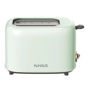 KuHAUS Retro 2 Slice Toaster, 6 Browning Control, Dust Cover, Removable Crumb... - Picture 1 of 7
