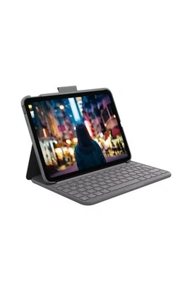 Logitech Slim Folio Hülle und Tastatur für Apple iPad 10,9" (2022) FRANZÖSICH  - Bild 1 von 2