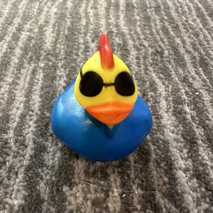 Rubber Duck Chicken Blue Sunglasses Car Office Cruise Jeep Been Ducked Chick New - Picture 1 of 9