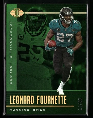 Leonard Fournette 2019 Panini Illusions #16 Trophy Collection Green #/99 Jaguars - Image 1 of 2