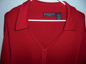 Laura Scott women's blouse 3x, casual women's red blouse - Picture 1 of 3