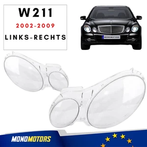 FÜR MERCEDES W211 SCHEINWERFERGLAS 2002-2008 KOSTENLOSER VERSAND 2 STÜCKE - Bild 1 von 4