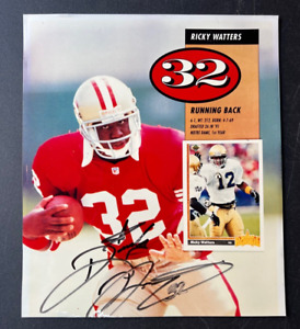 Ricky Watters San Francisco 49ers Autographed NFL 8x10 Photo