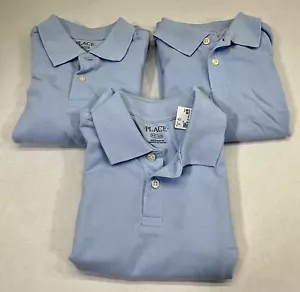Lot of 6 The Childrens Place Blue Polo Shirts Short Sleeve NWT Sz S/P 5/6 - Picture 1 of 10