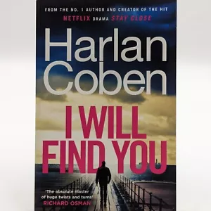 I Will Find You By Harlan Coben Mystery Crime Thriller Novel Paperback Book - Picture 1 of 13