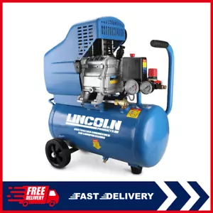 LINCOLN 24L Air Compressor Portable Direct Drive Tyre Inflator Air Tool Power - Picture 1 of 12