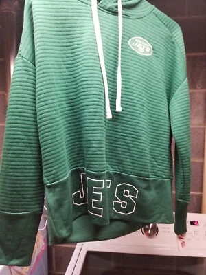 BNWT New York Jets Juniors Teen Pullover Hoodie MED  junior Jersey Shirt NFL - Imagem 1 de 4